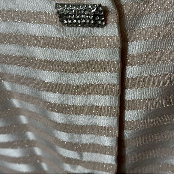 Vintage DEBORAH BOHANDY Evening Elite Pink Metallic Skirt and Jacket Suit Sz 8 - Picture 11 of 13